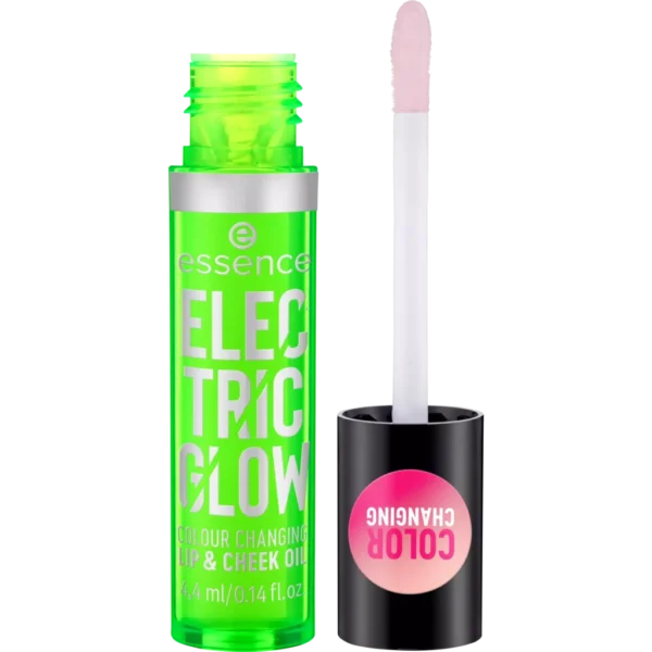 ÓLEO PARA LÁBIOS E MAÇÃS DO ROSTO QUE MUDA DE COR ELECTRIC GLOW