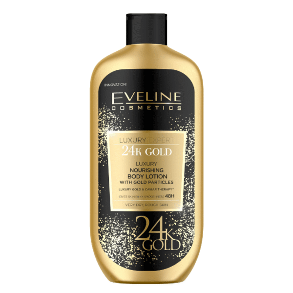 Leite Corporal com Brilho – Luxury 24K Gold Nourish With Gold Particles 350ml