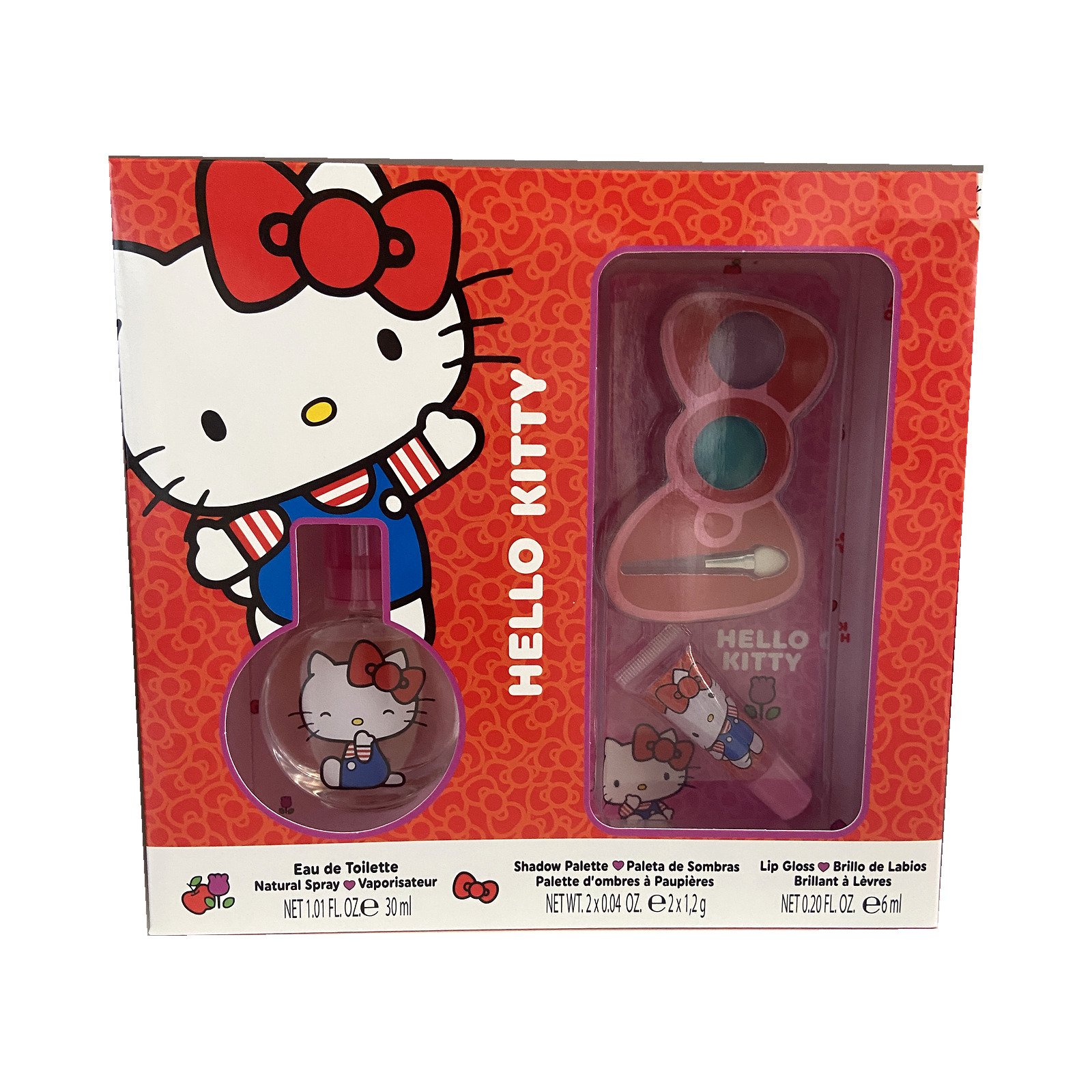 Hello Kitty — Conjunto EDT 30 ml, sombras e gloss