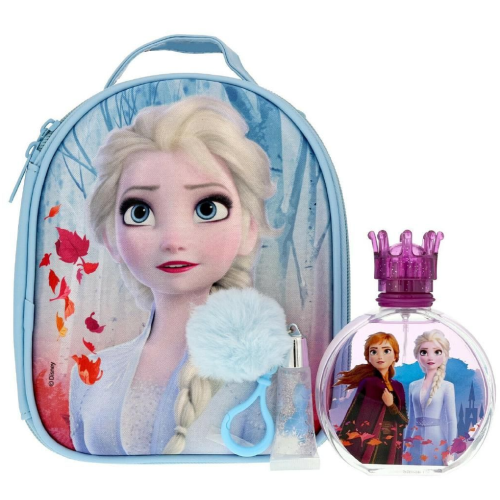 Frozen — Bolsa com EDT 100 ml e gloss porta-chaves — fotografia do conjunto