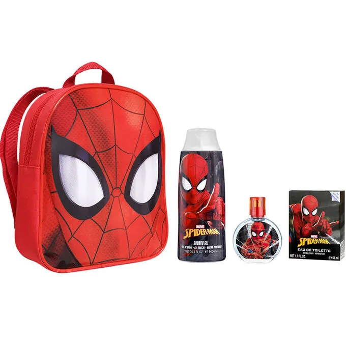 Homem-Aranha (Spider-Man) — Mochila com EDT 50 ml e gel de duche 300 ml — fotografia do conjunto