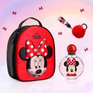 Minnie Mouse — Bolsa com EDT 100 ml e gloss porta-chaves — fotografia do conjunto
