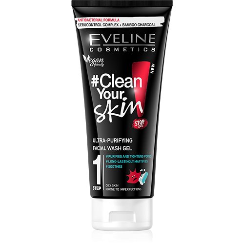 Eveline — Gel de Limpeza Rosto – Clean Your Skin Facial Wash Gel 200ml